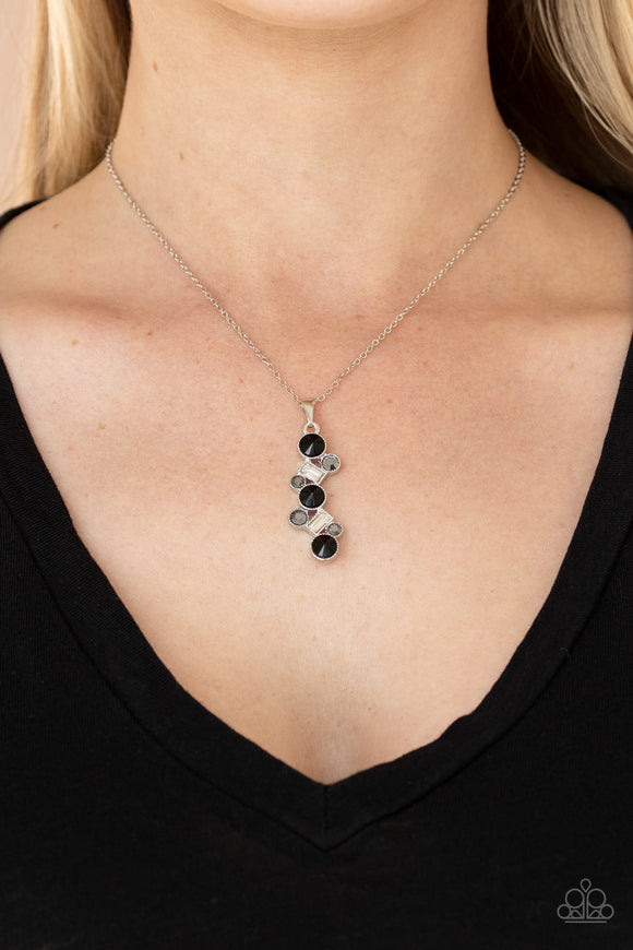 Classically Clustered - Black Necklace - Paparazzi Accessories