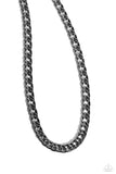 ground-game-black-mens necklace-paparazzi-accessories