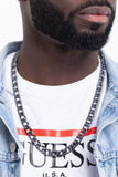 Ground Game - Black Mens Necklace - Paparazzi Accessories