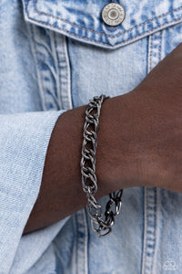 Game-Changing Couture - Black Mens Bracelet - Paparazzi Accessories