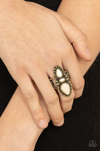 In a BADLANDS Mood - Brass Ring - Paparazzi Accessories