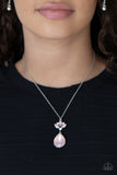 Celestial Shimmer - Pink Necklace - Paparazzi Accessories