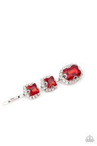 Teasable Twinkle - Red Hair Clip - Paparazzi Accessories