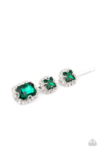 Teasable Twinkle - Green Hair Clip - Paparazzi Accessories