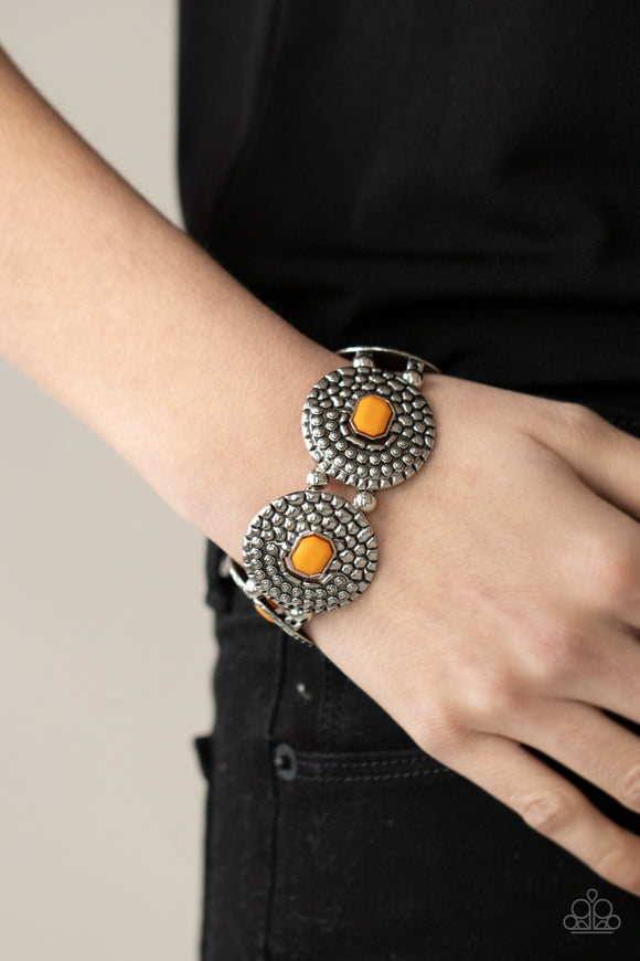 Prismatic Prowl - Orange Bracelet - Paparazzi Accessories