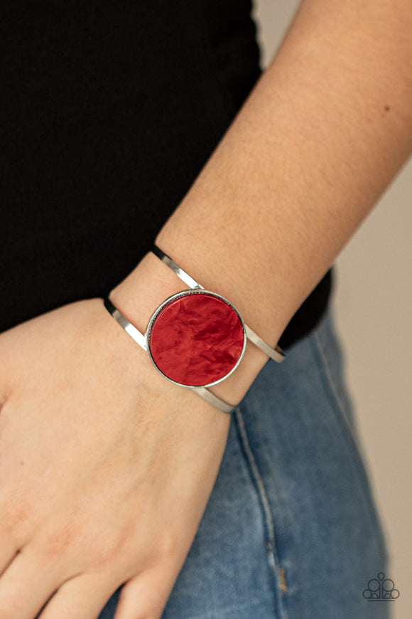 Colorful Cosmos - Red Bracelet - Paparazzi Accessories