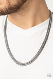 Extra Extraordinary - Silver Mens Necklace - Paparazzi Accessories