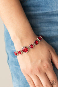 Lustrous Luminosity - Red Bracelet - Paparazzi Accessories