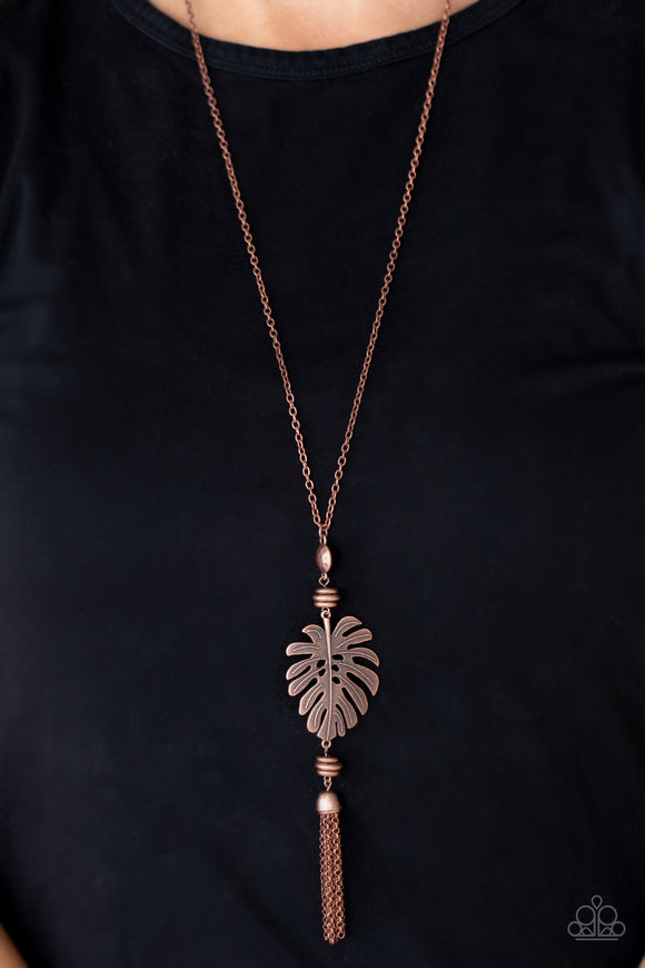 Palm Promenade - Copper Necklace - Paparazzi Accessories