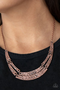 Stick To The ARTIFACTS - Copper Necklace - Paparazzi Accessories