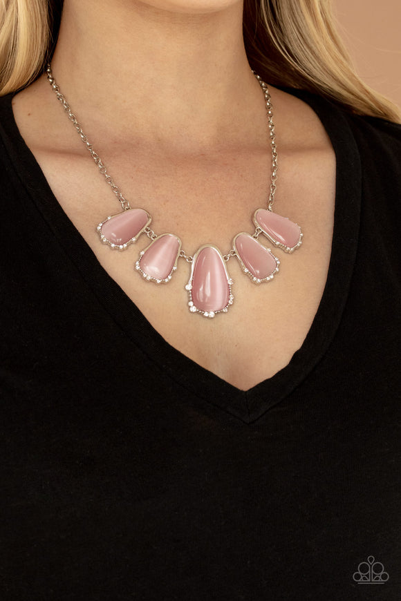 Newport Princess - Pink Necklace - Paparazzi Accessories