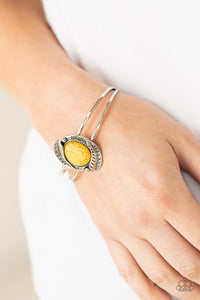 Living Off The BANDLANDS - Yellow Bracelet - Paparazzi Accessories