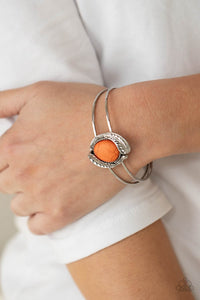Living Off The BANDLANDS - Orange Bracelet - Paparazzi Accessories