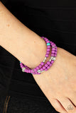Desert Decorum - Purple Bracelet - Paparazzi Accessories