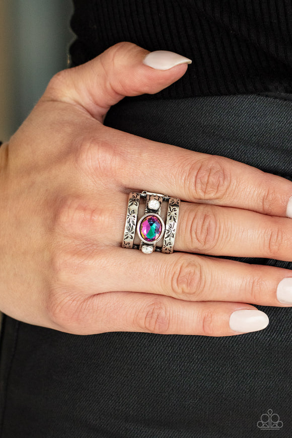 The GLEAMING Tower - Purple Ring - Paparazzi Accessories