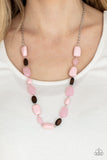 Meadow Escape - Pink Necklace - Paparazzi Accessories