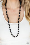 Nautical Novelty - Black Necklace - Paparazzi Accessories