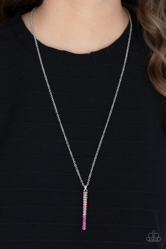 Tower Of Transcendence - Pink Necklace - Paparazzi Accessories