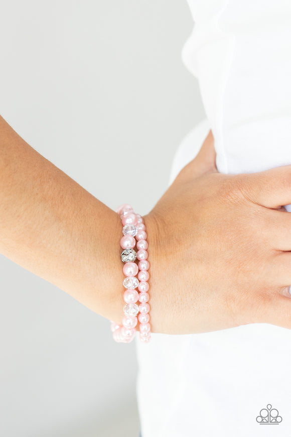 Cotton Candy Dreams - Pink Bracelet - Paparazzi Accessories