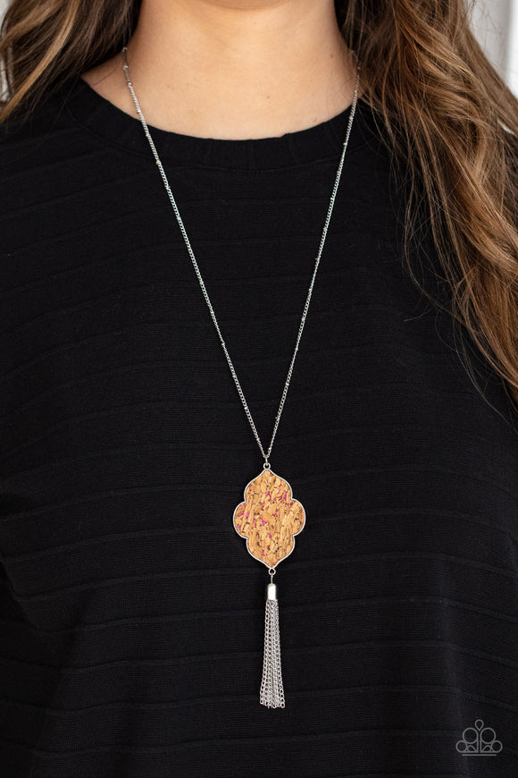 One Night In Casablanca - Pink Necklace - Paparazzi Accessories