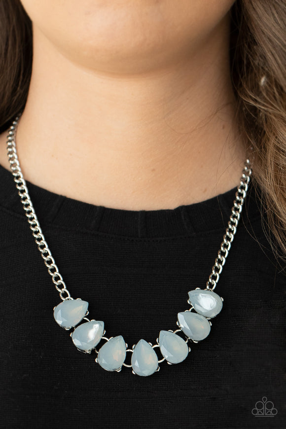Above The Clouds - Silver Necklace - Paparazzi Accessories