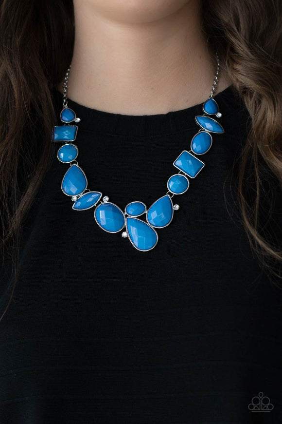 Mystical Mirage - Blue Necklace - Paparazzi Accessories