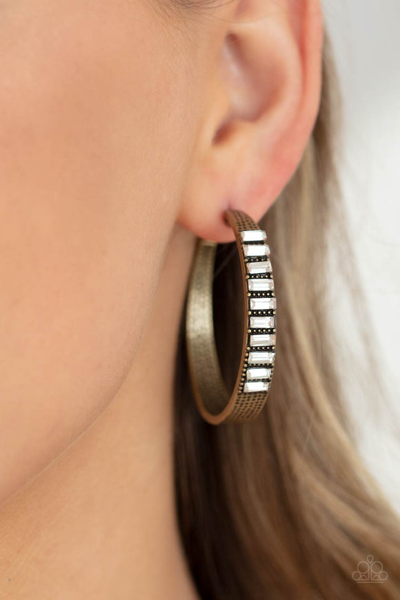 More To Love - Brass Earrings - Paparazzi Accessories