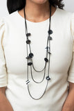 Alluring Luxe - Black Necklace - Paparazzi Accessories