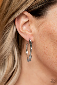 Coveted Curves - Silver Earrings - Paparazzi Accessories