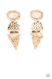 earthy-extravagance-gold-post earrings-paparazzi-accessories
