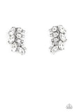 flawless-fronds-white-post earrings-paparazzi-accessories