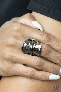 High Stakes Gleam - Black Ring - Paparazzi Accessories