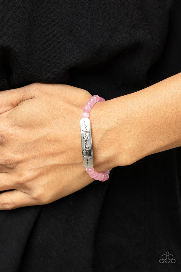 Family is Forever - Pink Bracelet - Paparazzi Accessories