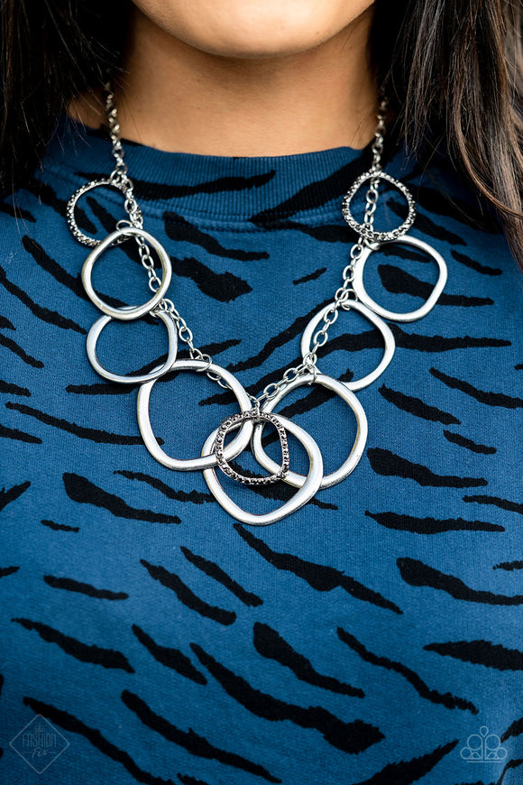 Dizzy With Desire - Silver Necklace - Paparazzi Accessories