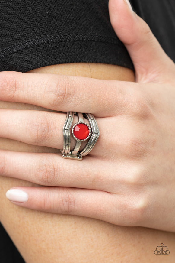 Celestial Collaboration - Red Ring - Paparazzi Accessories