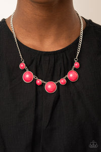 Prismatically POP-tastic - Pink Necklace - Paparazzi Accessories