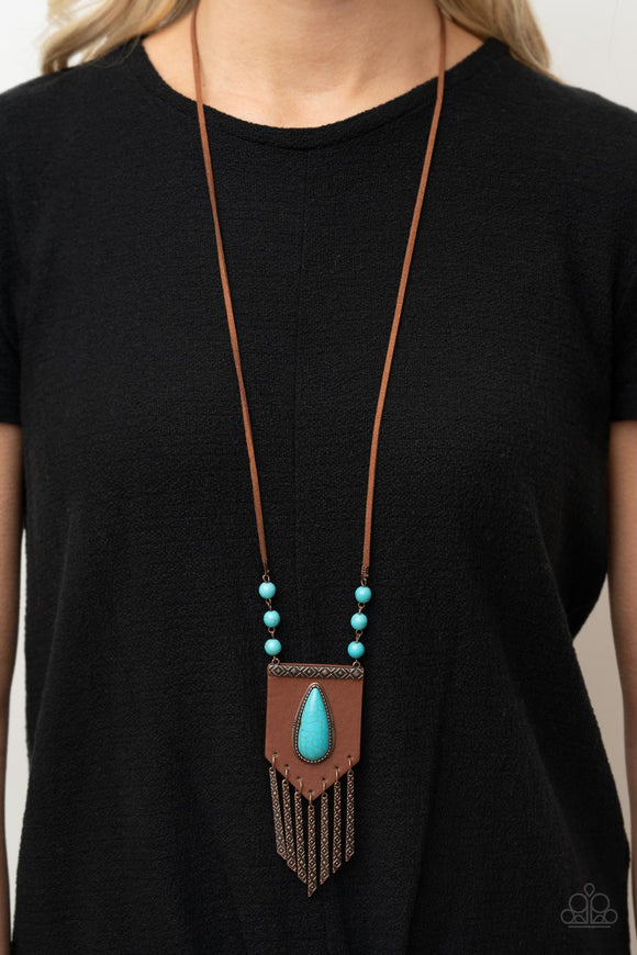 Enchantingly Tribal - Copper Necklace - Paparazzi Accessories