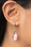 Pampered Glow Up - Pink Post Earrings - Paparazzi Accessories