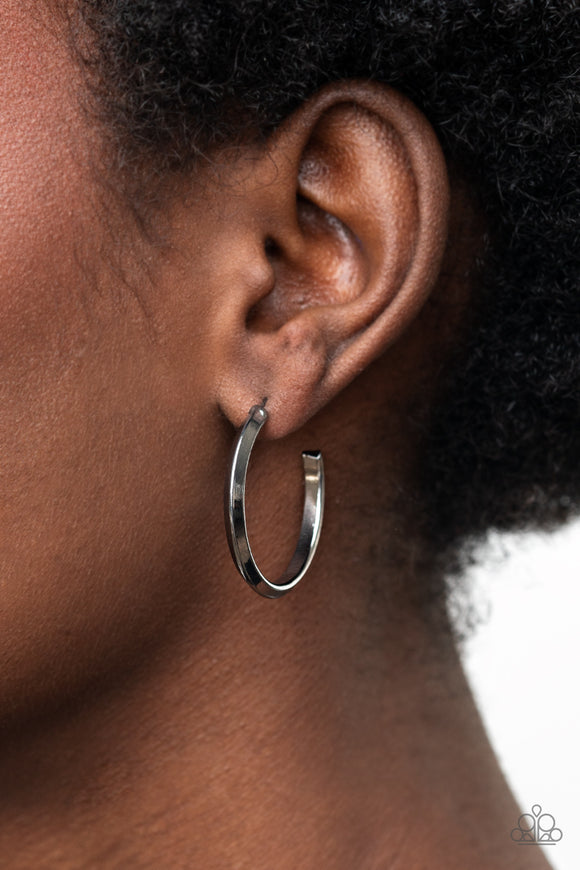 On The Brink - Black Earrings - Paparazzi Accessories