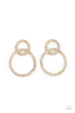 intensely-icy-gold-post earrings-paparazzi-accessories