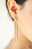 Resist The Twist - Gold Earrings - Paparazzi Accessories