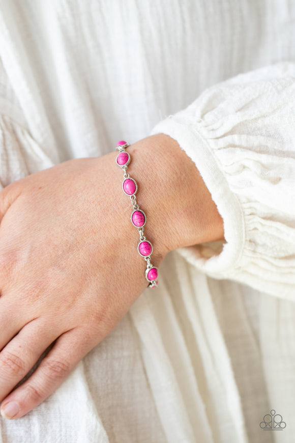 Desert Day Trip - Pink Bracelet - Paparazzi Accessories