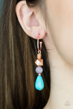 Boulevard Stroll - Copper Earrings - Paparazzi Accessories