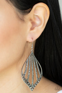 Showcase Sparkle - Silver Earrings - Paparazzi Accessories