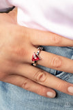 Tenacious Twinkle - Red Ring - Paparazzi Accessories