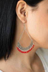 Orchard Odyssey - Red Earrings - Paparazzi Accessories