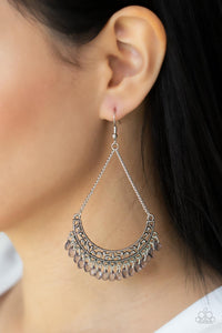 Orchard Odyssey - Silver Earrings - Paparazzi Accessories