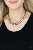 Radiance Squared - Copper Necklace - Paparazzi Accessories