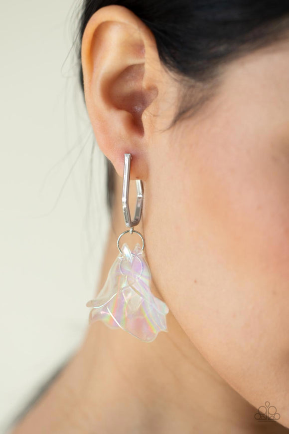 Jaw-Droppingly Jelly - Silver Earrings - Paparazzi Accessories