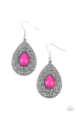 fanciful-droplets-pink-earrings-paparazzi-accessories